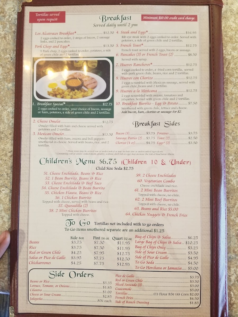 Menu Los Alcatraces Mexican Restaurant-1