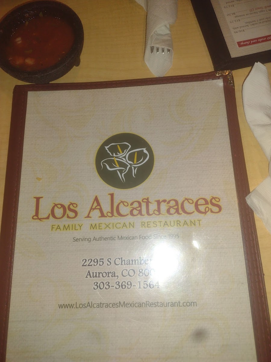 Menu Los Alcatraces Mexican Restaurant-7